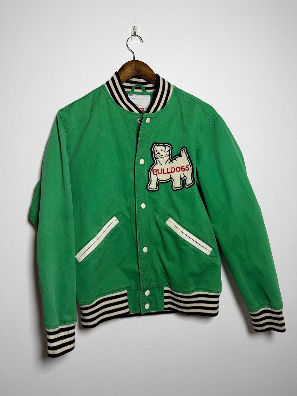 Supreme 2012 Kelly Green Bulldog Varsity Jacket
